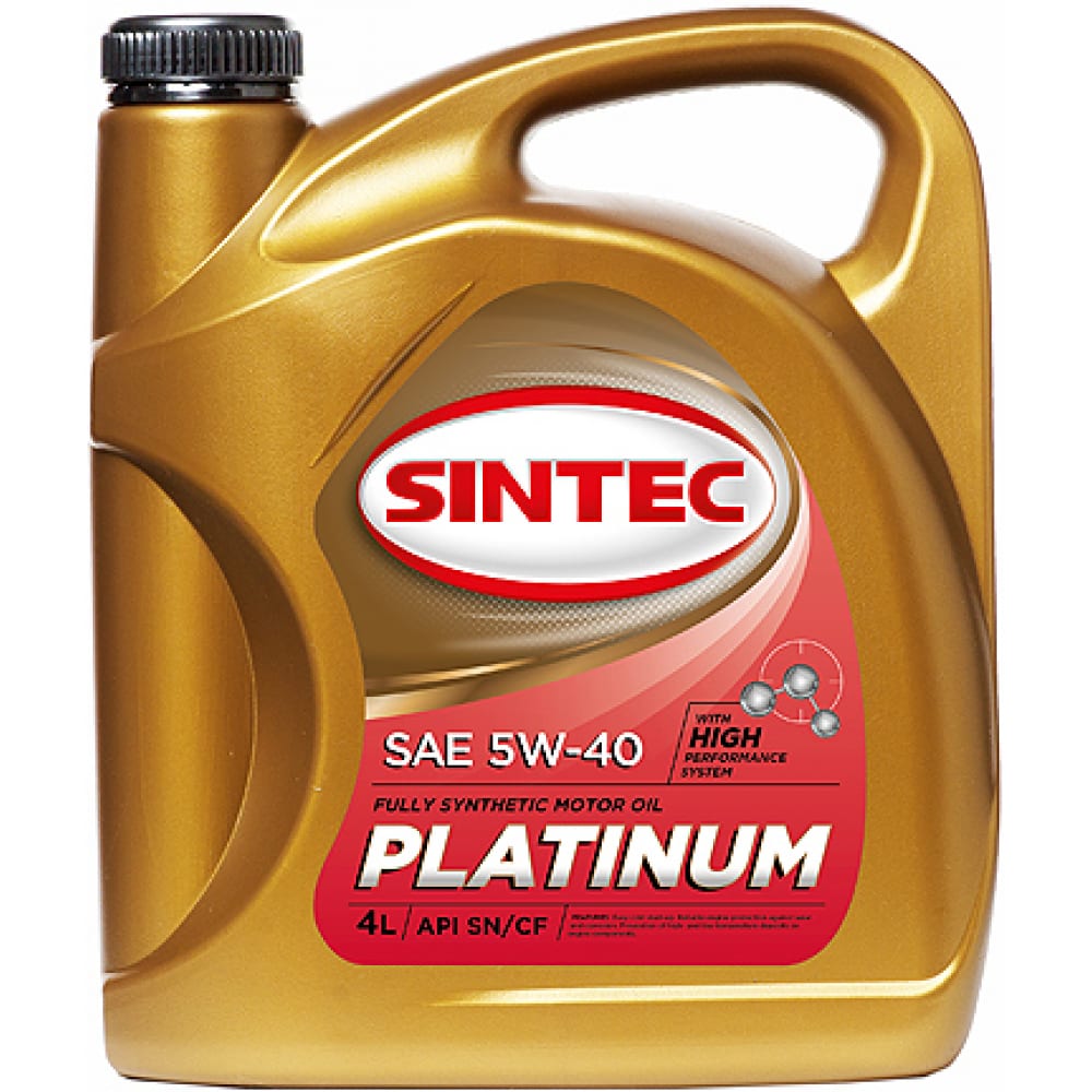 

Масло синтетическое Sintec Platinum 4 л, 5W-40, SN/CF 801941