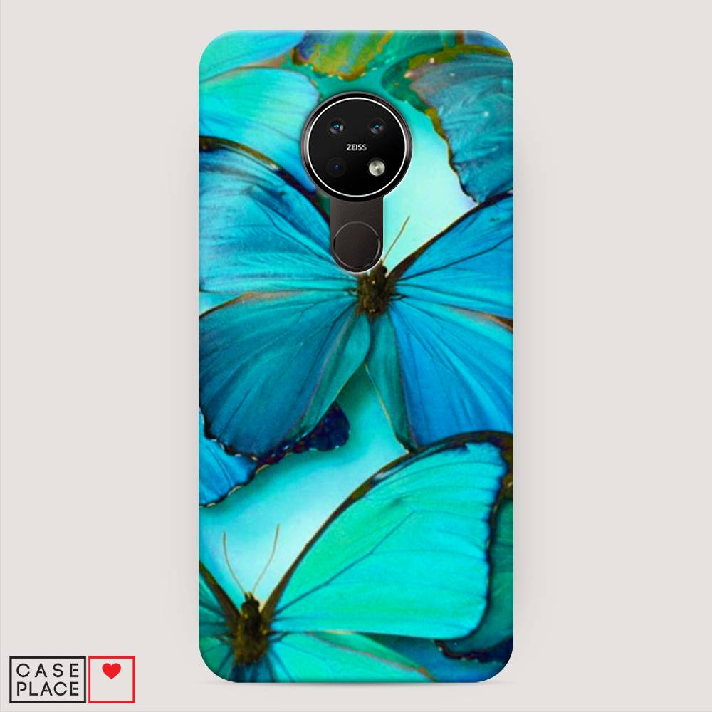 фото Чехол awog "неоновые бабочки" для nokia 6.2