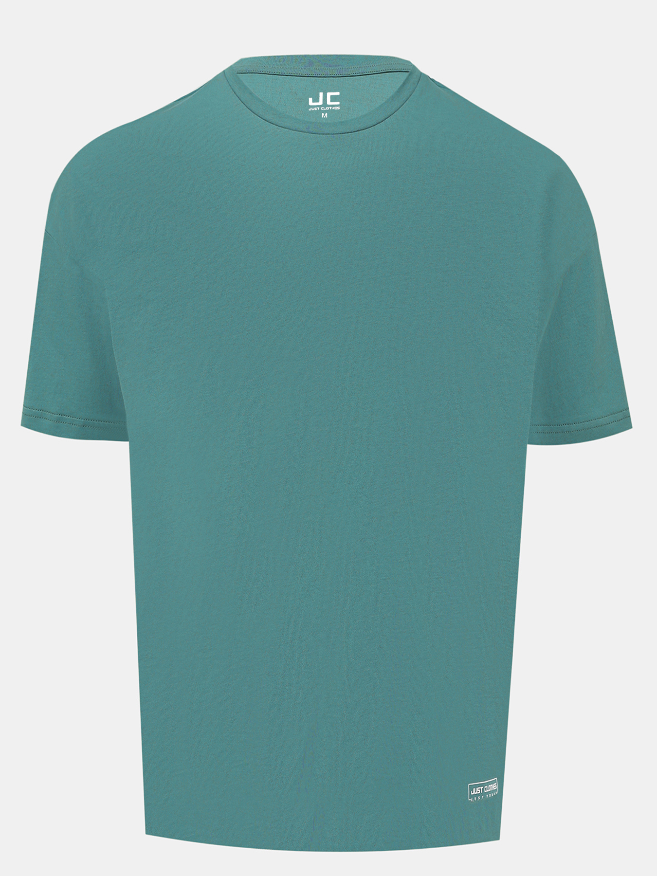 

Футболка мужская Just Clothes 000000446 зеленая 48 RU, Зеленый, 000000446