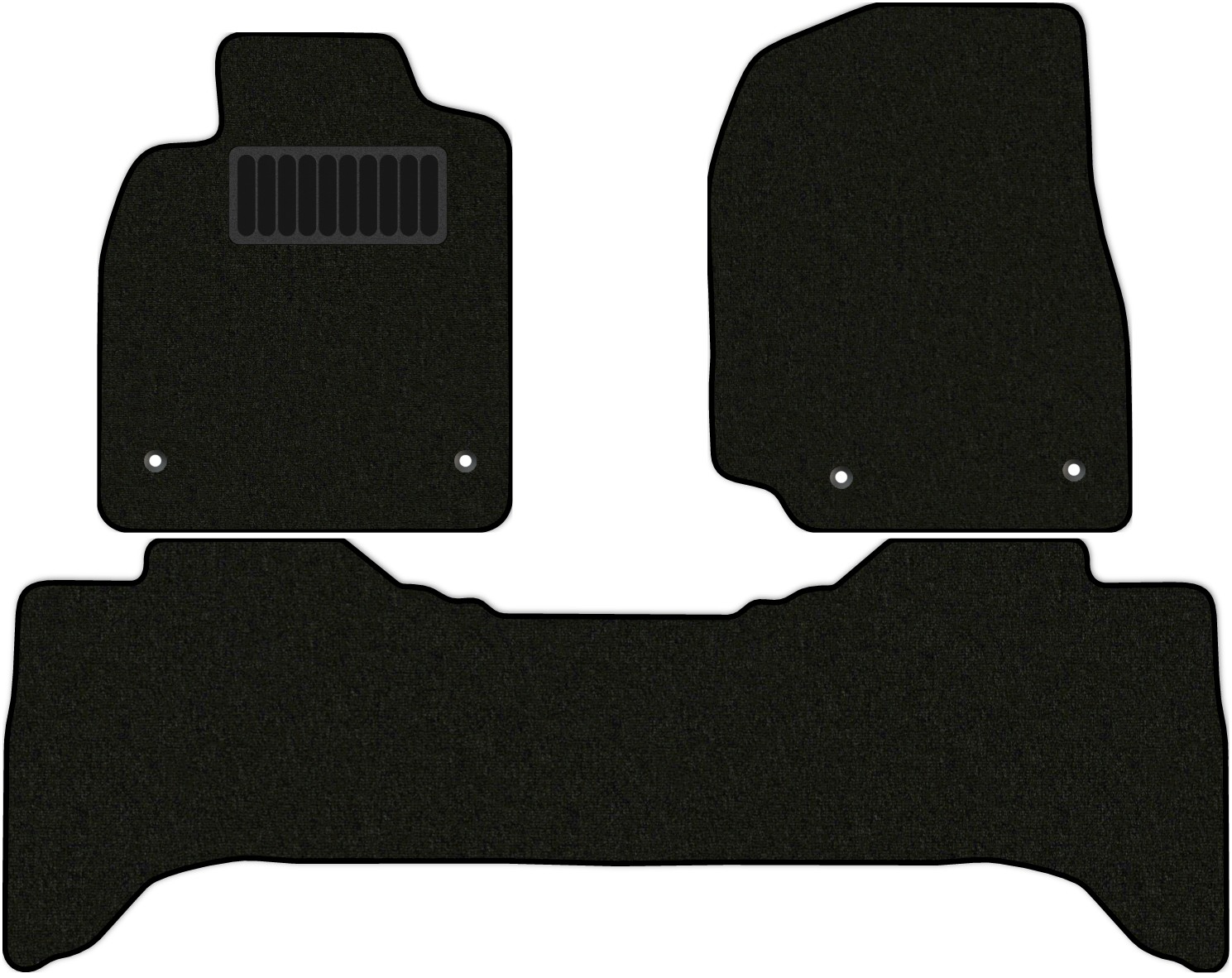 фото Коврики в салон классик для lexus lx470 (j100) 2002 - 2007, 3 шт. черный, текстиль allmone