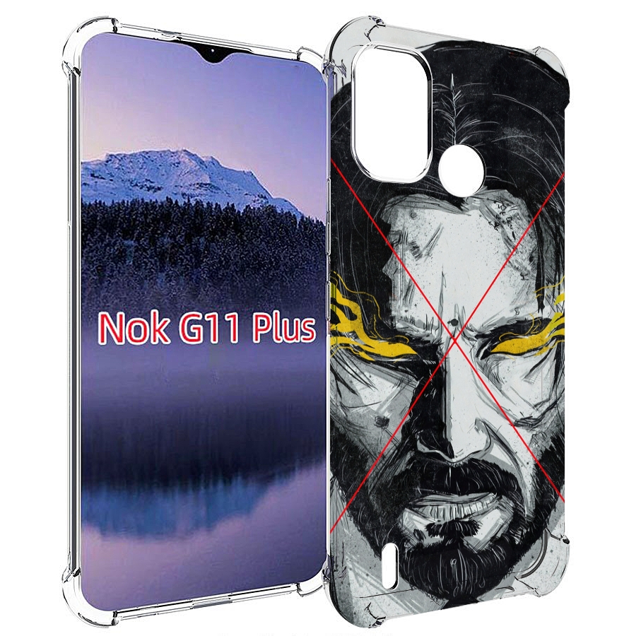 

Чехол MyPads Джон-Уик для Nokia G11 Plus, Прозрачный, Tocco
