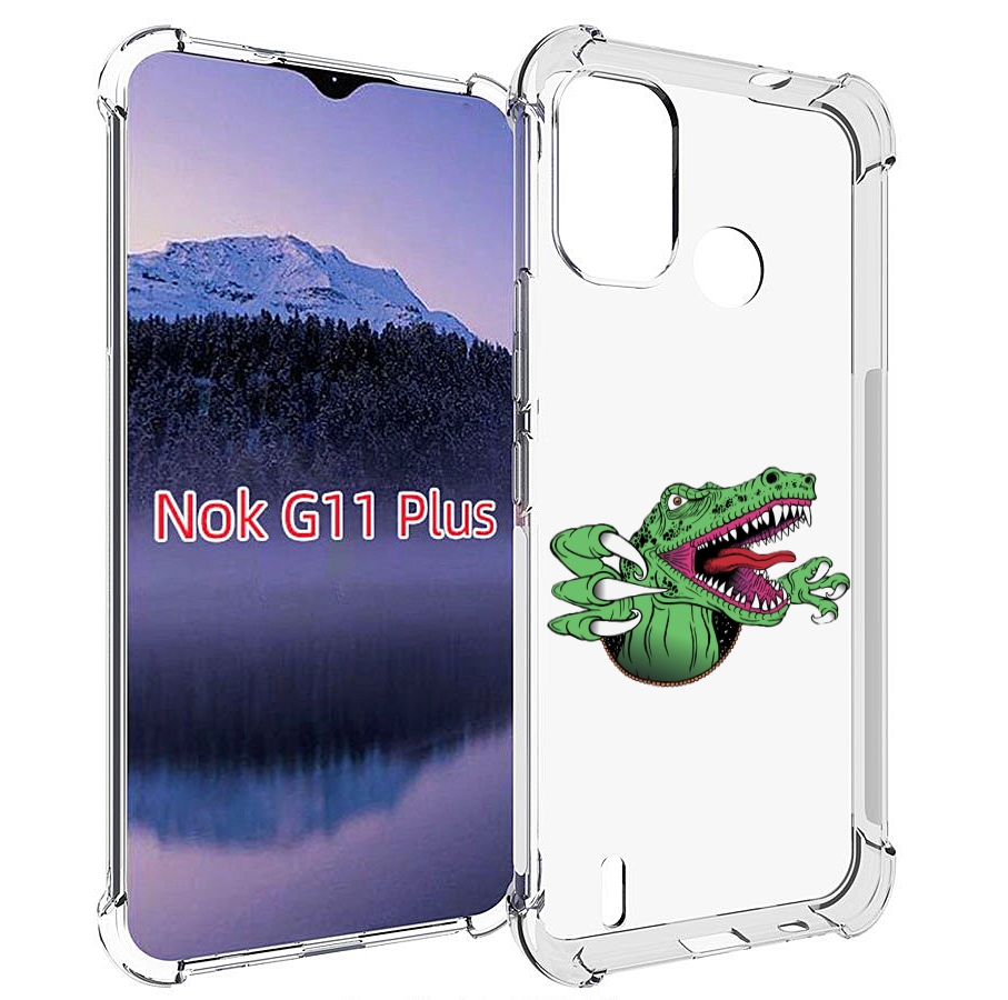 

Чехол MyPads Динозавр для Nokia G11 Plus, Прозрачный, Tocco