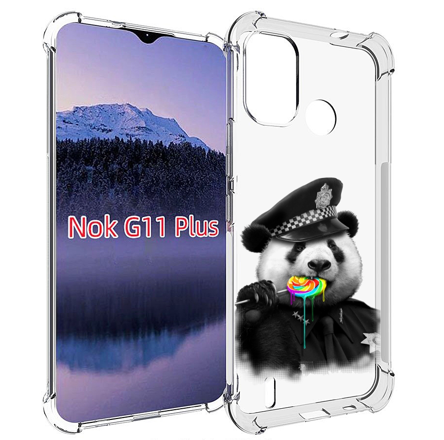

Чехол MyPads Панда полиция для Nokia G11 Plus, Прозрачный, Tocco
