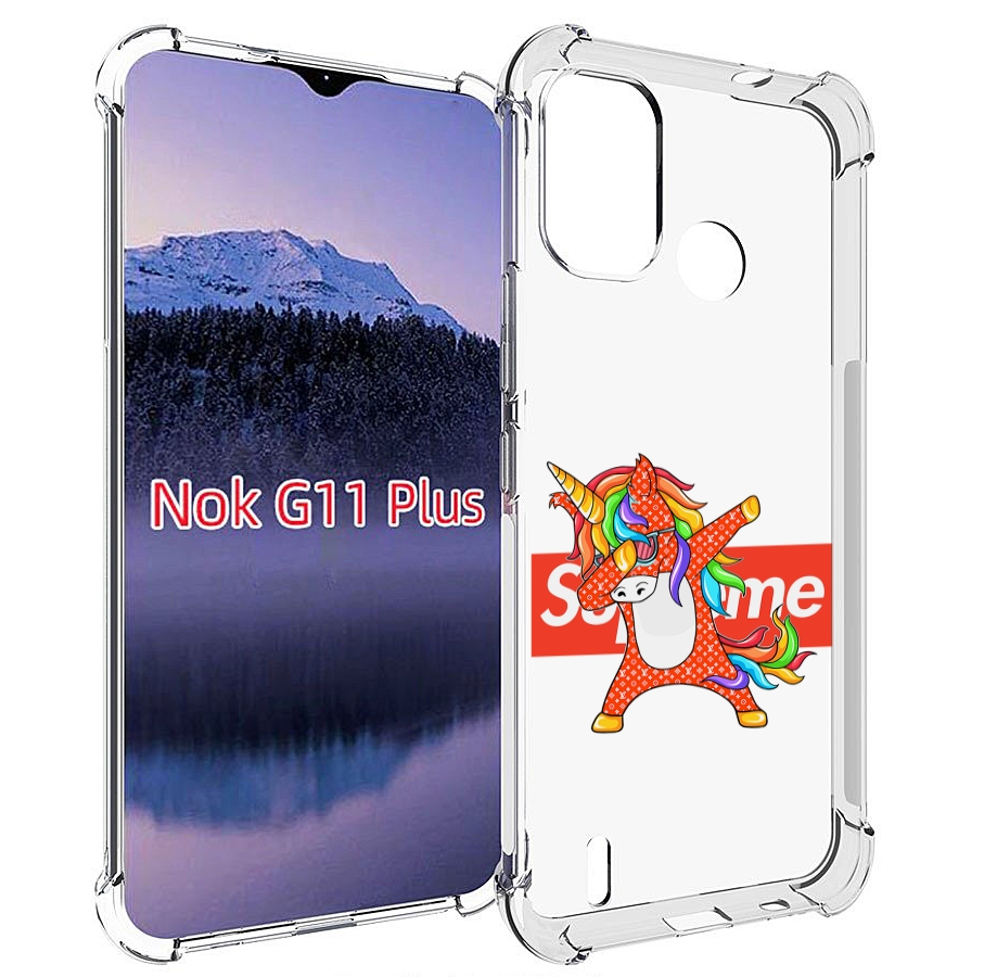 

Чехол MyPads Единорог-суприм для Nokia G11 Plus, Прозрачный, Tocco