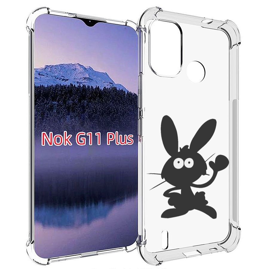 

Чехол MyPads Заяц для Nokia G11 Plus, Прозрачный, Tocco