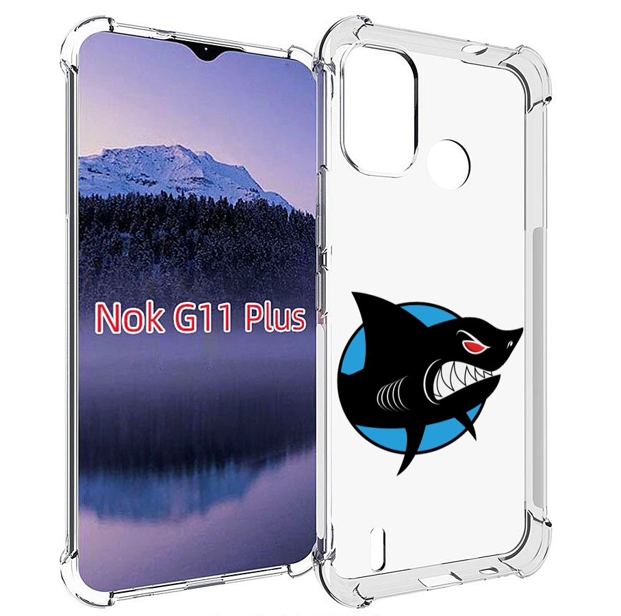 

Чехол MyPads Злая-акула для Nokia G11 Plus, Прозрачный, Tocco