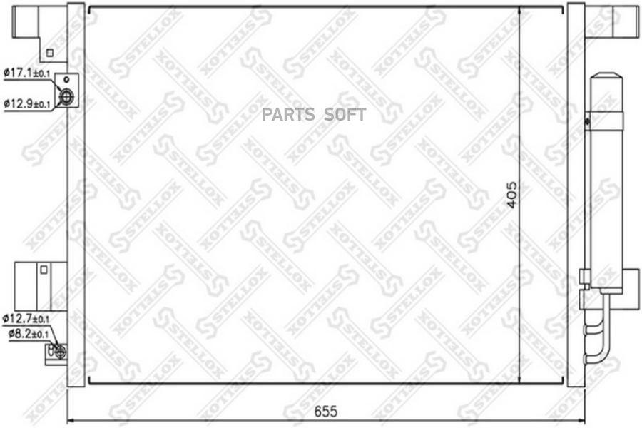 

Радиатор кондиционера STELLOX 1045135SX
