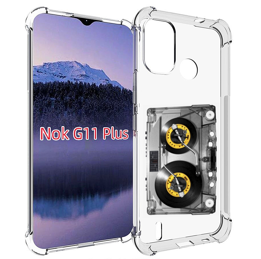 

Чехол MyPads Кассета музыкальная для Nokia G11 Plus, Прозрачный, Tocco