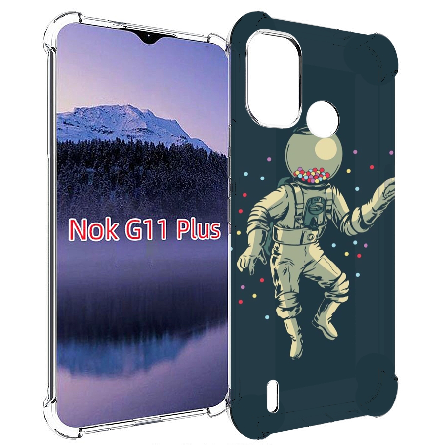 

Чехол MyPads Космонавт для Nokia G11 Plus, Прозрачный, Tocco