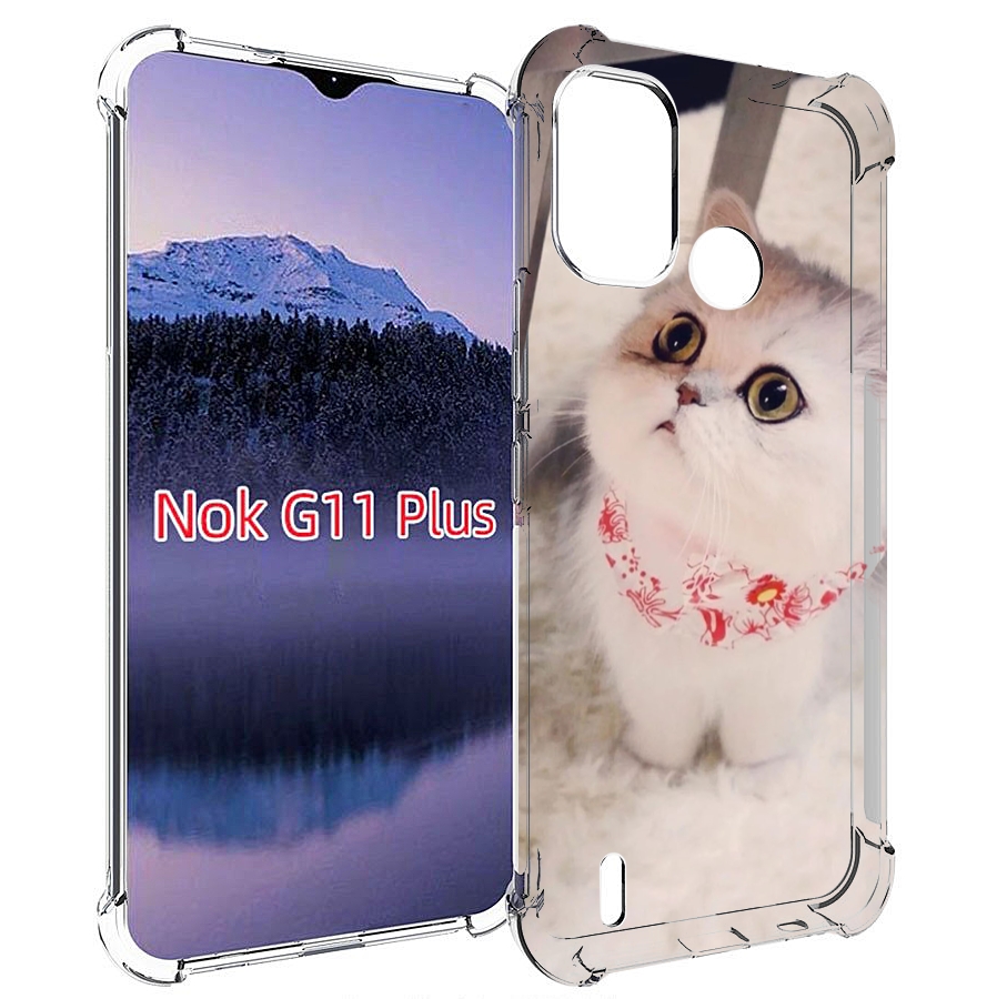 

Чехол MyPads Котеночек женский для Nokia G11 Plus, Прозрачный, Tocco