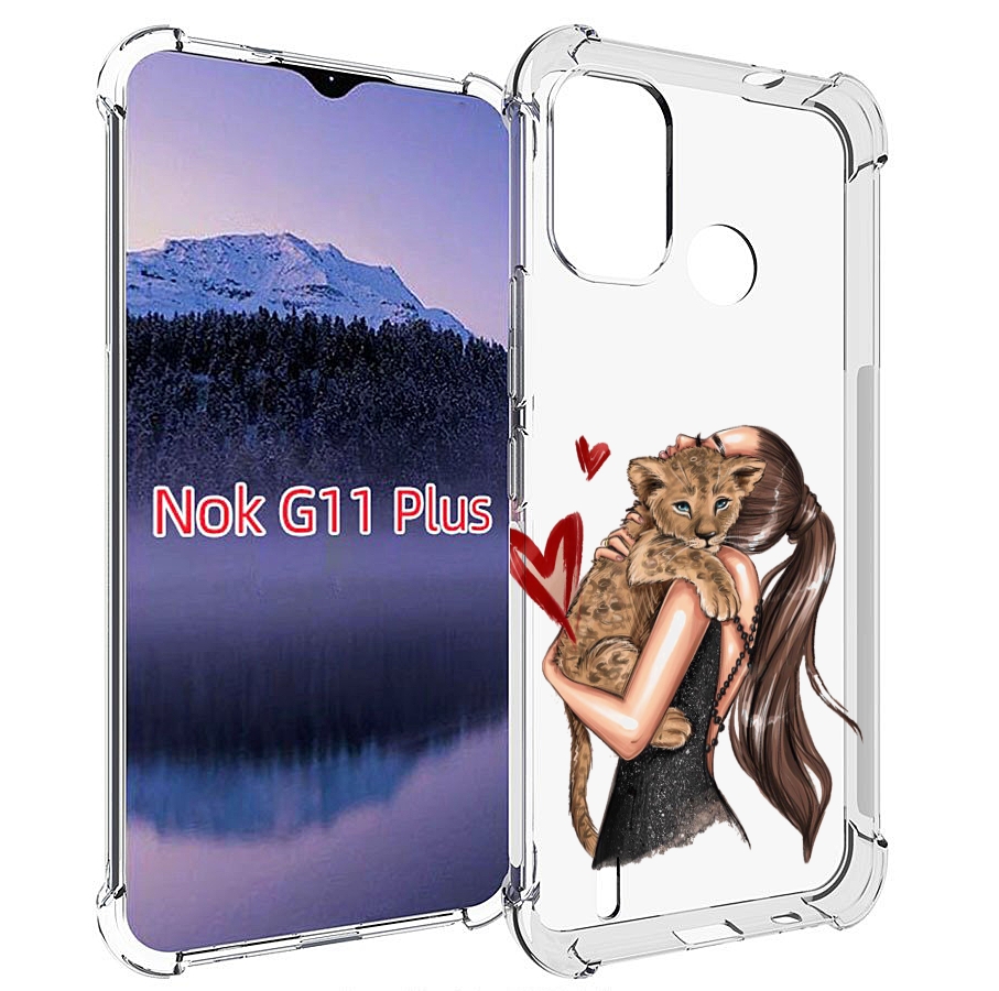 

Чехол MyPads Кошачья-любовь для Nokia G11 Plus, Прозрачный, Tocco