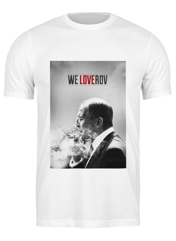 

Футболка мужская Printio We loverov by design ministry белая L, Белый, We loverov by design ministry