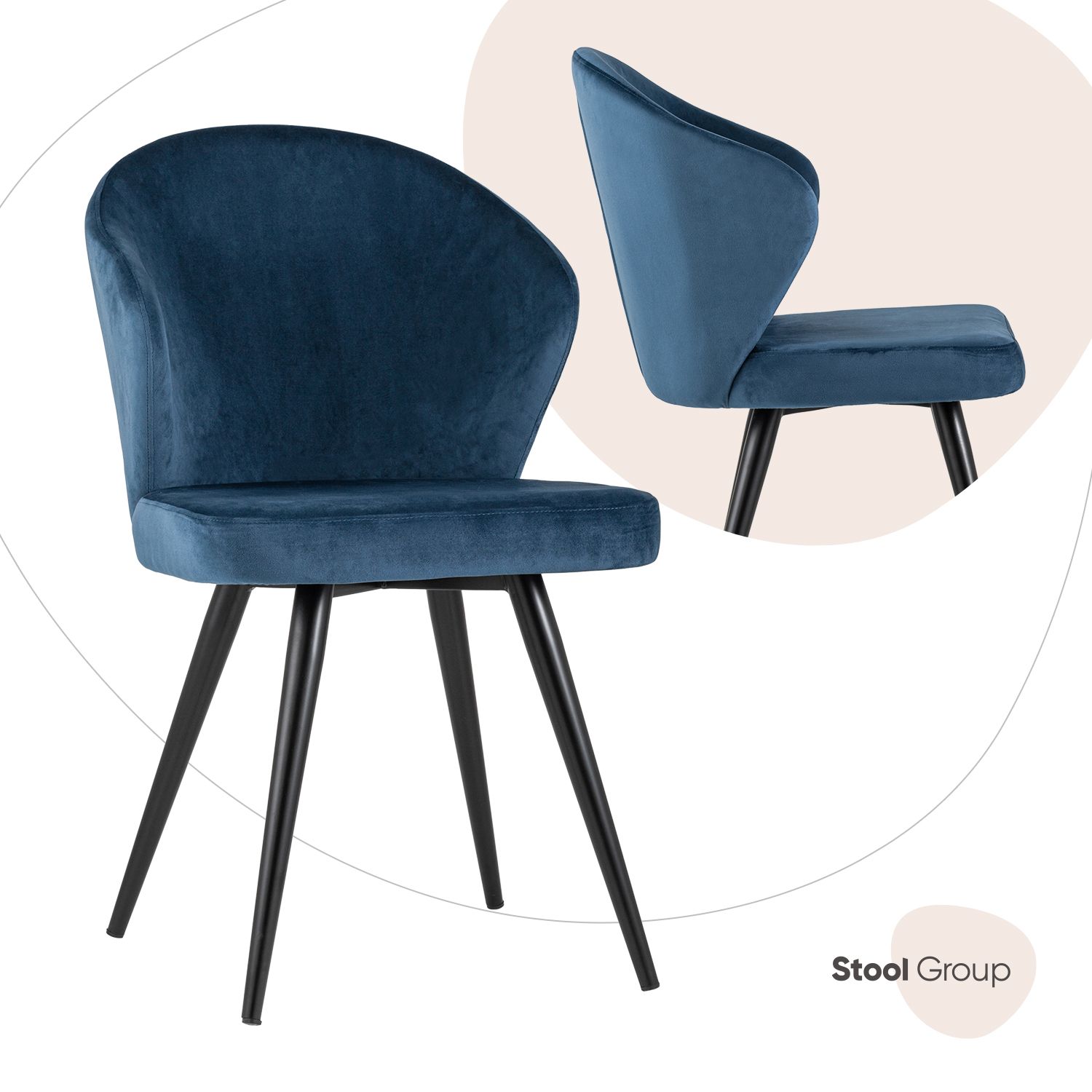 

Стул для кухни Stool Group HLR-63 танго синий, Танго