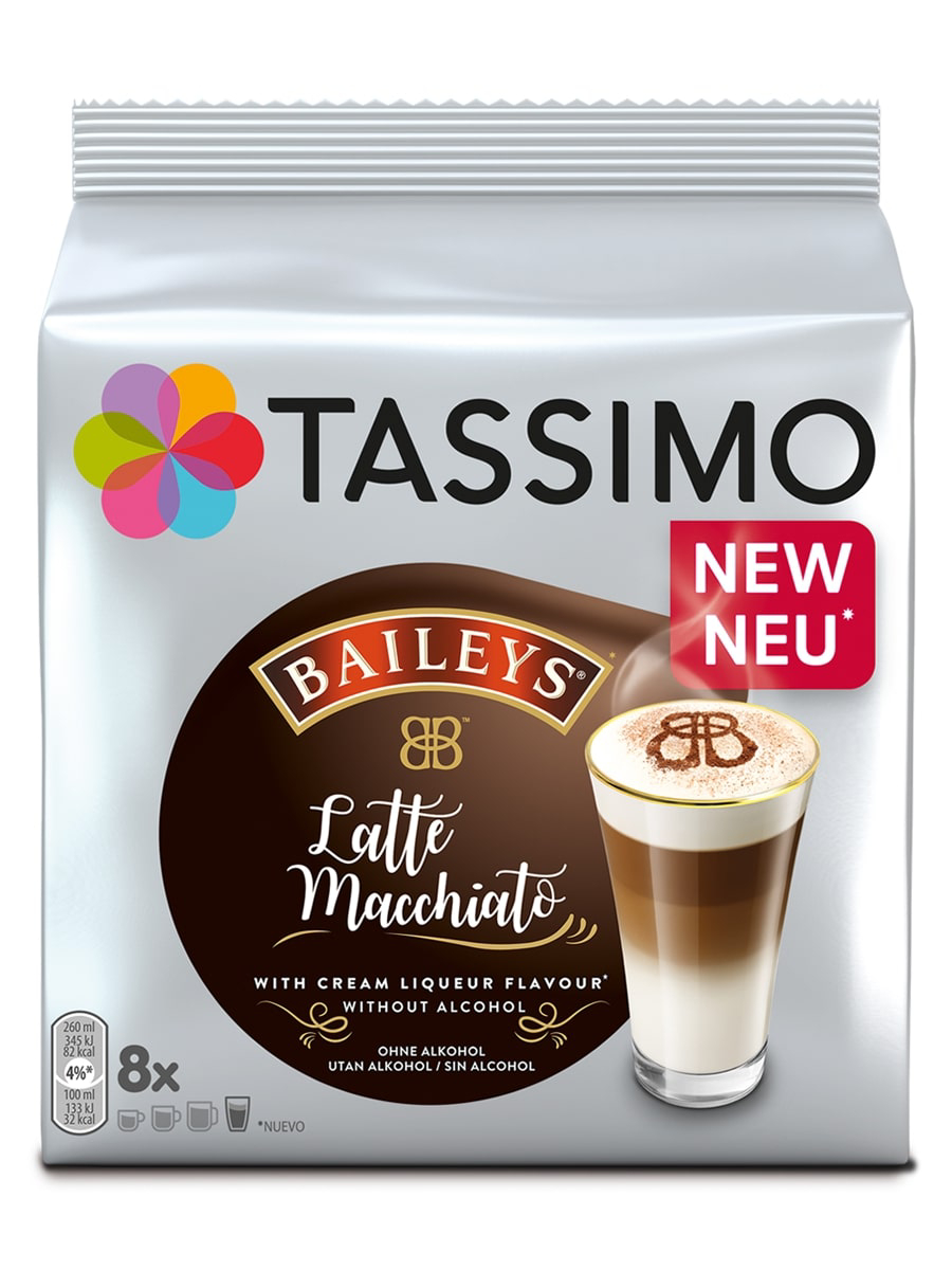 Кофе в капсулах Jacobs Tassimo Baileys Latte Macchiato Т-диски, 8 шт.