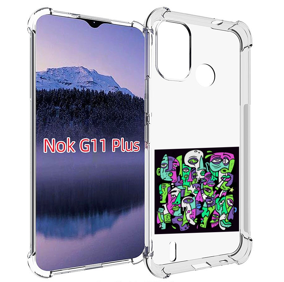 

Чехол MyPads Кривой эфир ATL для Nokia G11 Plus, Прозрачный, Tocco