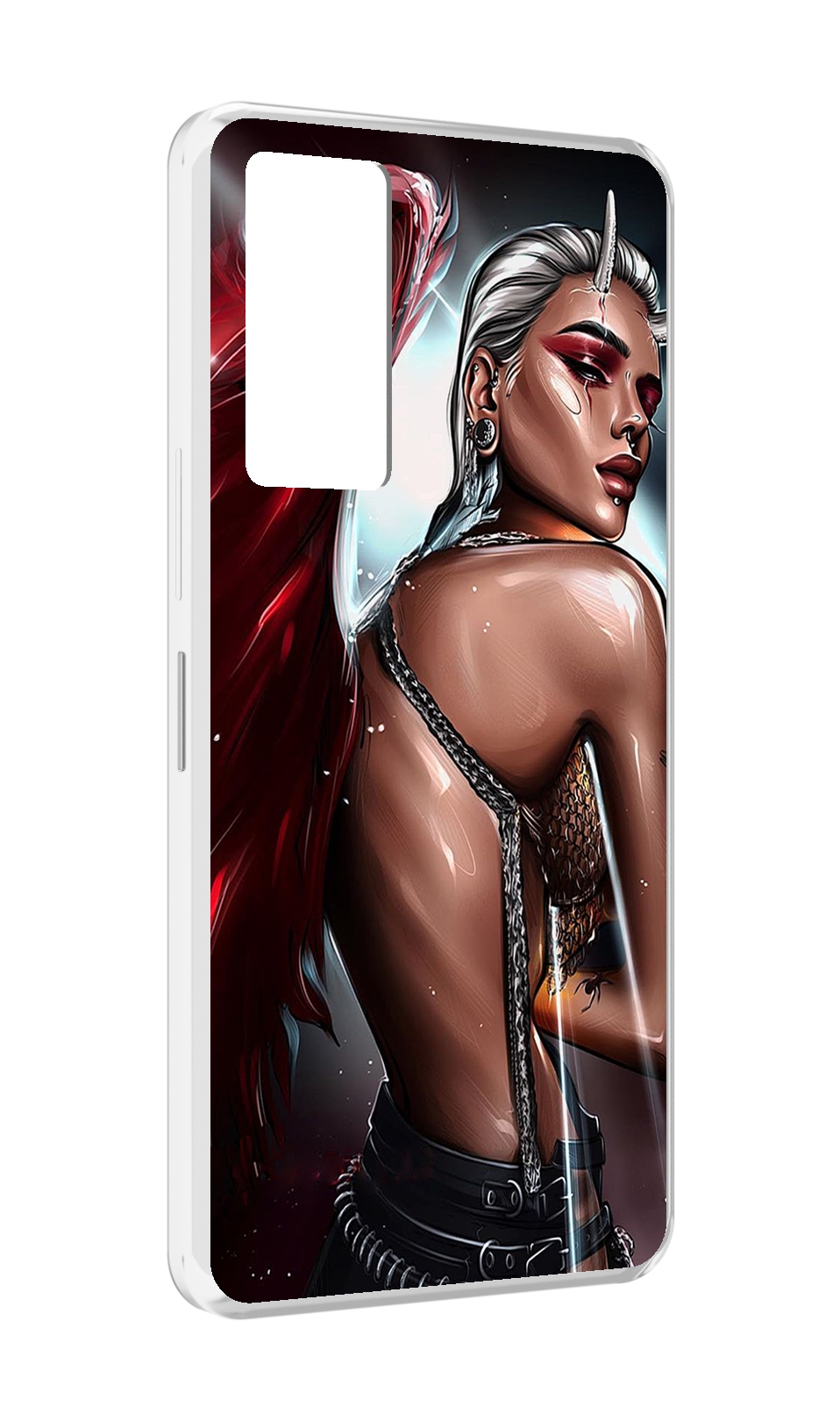 

Чехол MyPads девушка-с-крыльями женский для Infinix Note 11, Прозрачный, Tocco