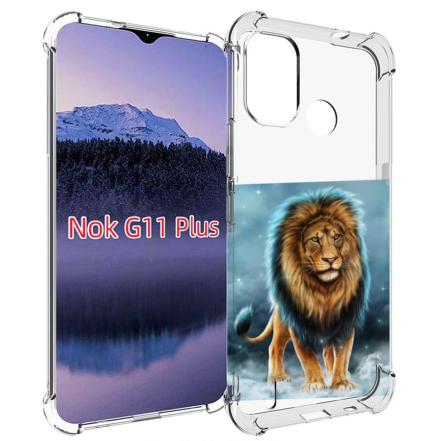 

Чехол MyPads Лев-в-тумане для Nokia G11 Plus, Прозрачный, Tocco