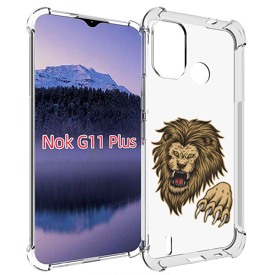 

Чехол MyPads Лев-завоеватель мужской для Nokia G11 Plus, Прозрачный, Tocco