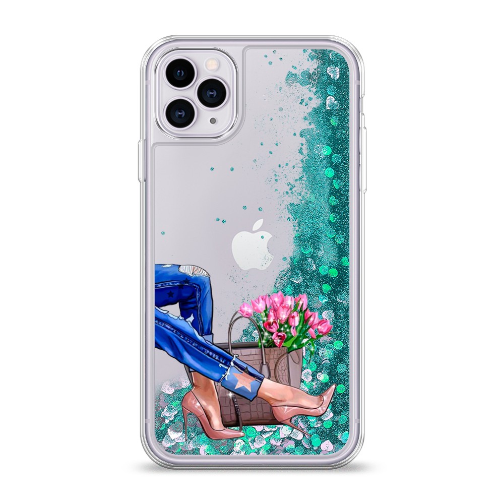 

Жидкий чехол с блестками "Каблучки" на Apple iPhone 11 Pro, 12395-1