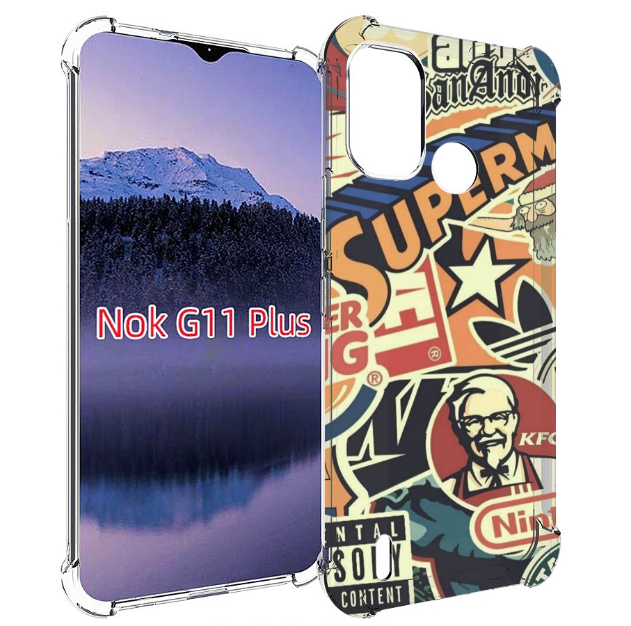 

Чехол MyPads Лейблы-на-постере для Nokia G11 Plus, Прозрачный, Tocco