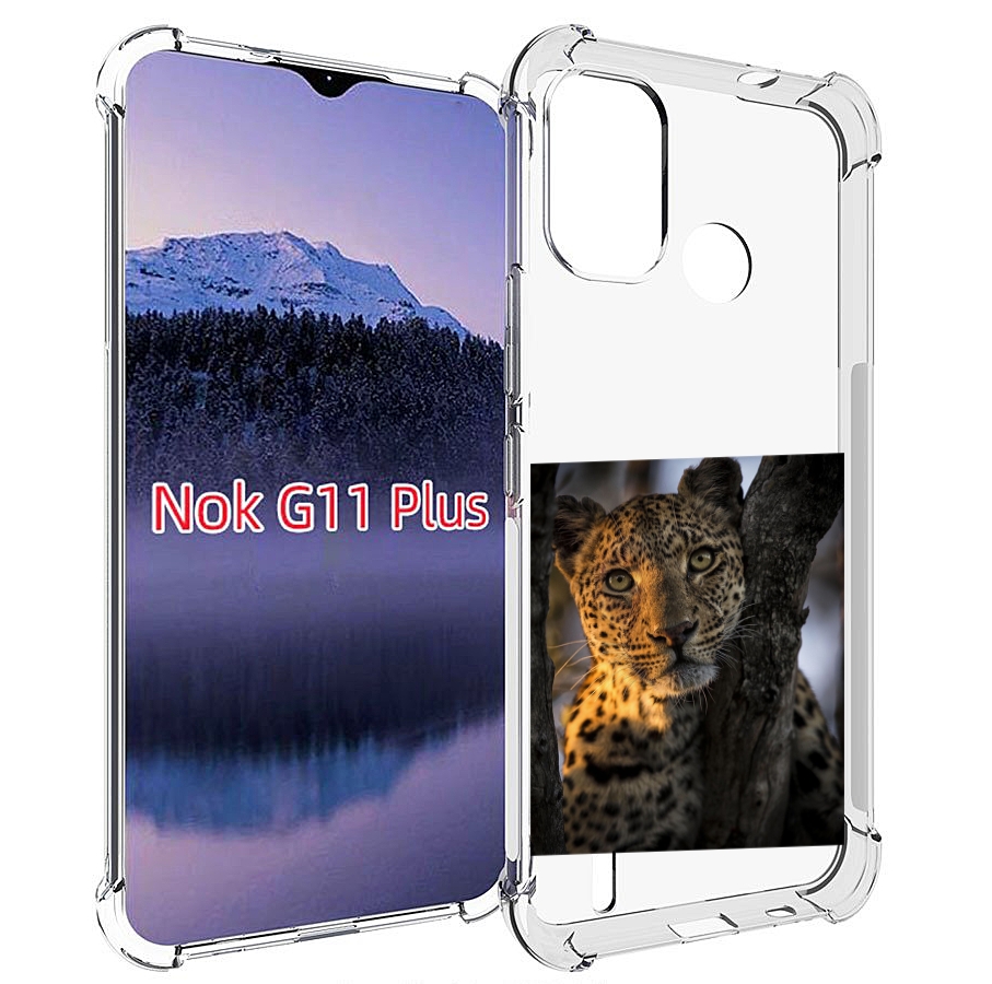 

Чехол MyPads Леопард для Nokia G11 Plus, Прозрачный, Tocco