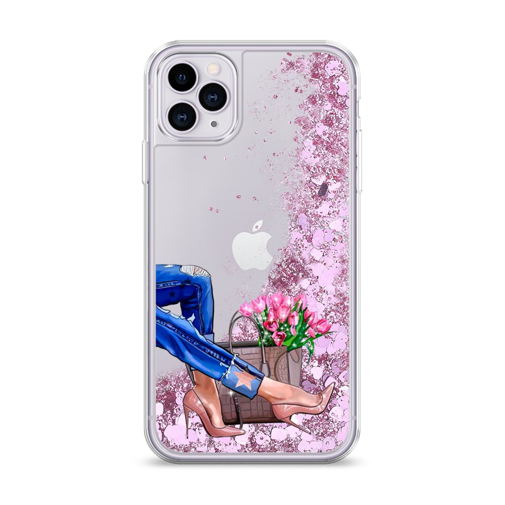 

Жидкий чехол с блестками "Каблучки" на Apple iPhone 11 Pro Max, 12294-1