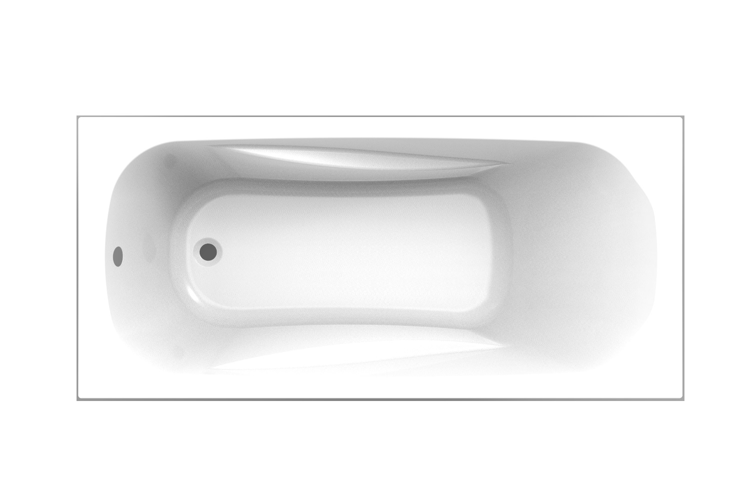 Ванна пристенная Loranto Арктика 1700х700, ABS пластик, белая (CS00031203)