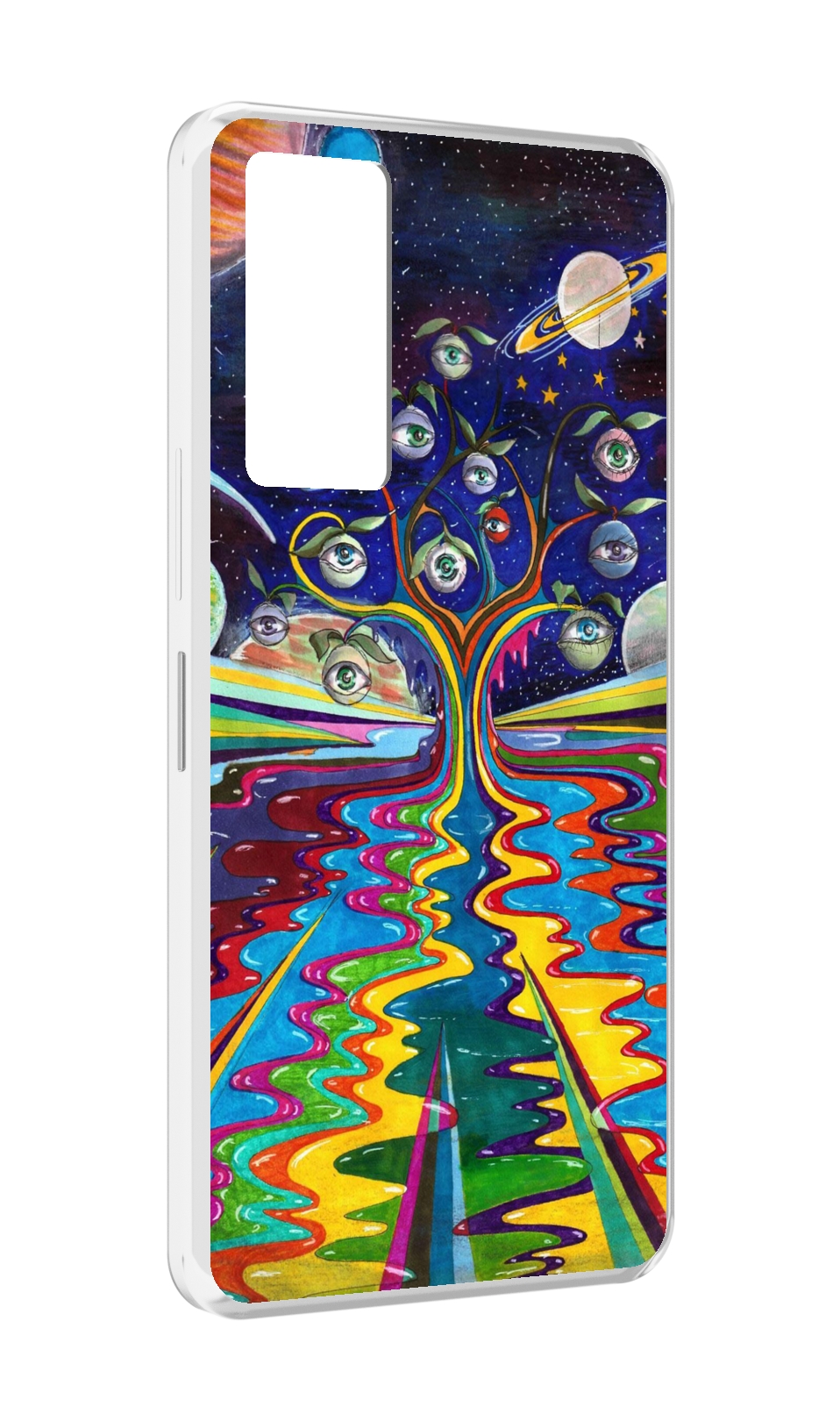 

Чехол MyPads дерево с глазами акварель для Infinix Note 11, Прозрачный, Tocco