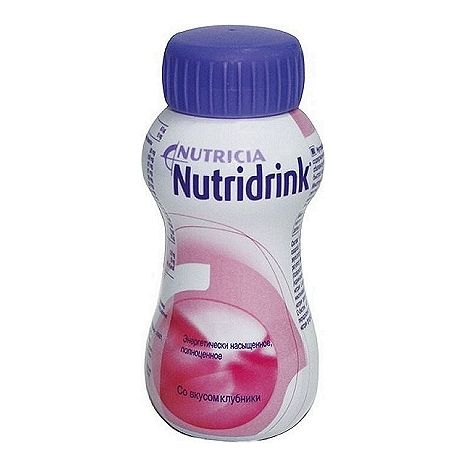 Купить Нутридринк клубника бутылочка 200 мл, Nutricia