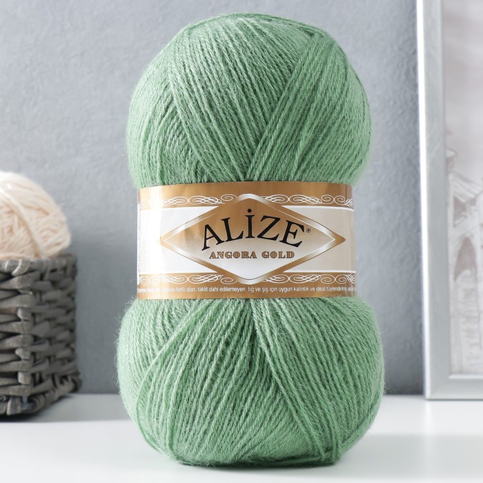 

Пряжа ALIZE "Angora Gold" 20% шерсть, 80% акрил 550 м, 1 шт, 100 г 852 (9398574), Зеленый