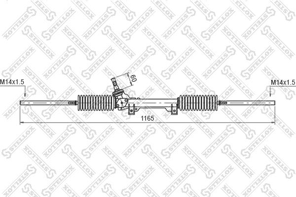 

Рейка Рулевая С Г/У С Тягами, 52055 Peugeot Partner 96> Stellox 0035046_sx Stellox арт. 00