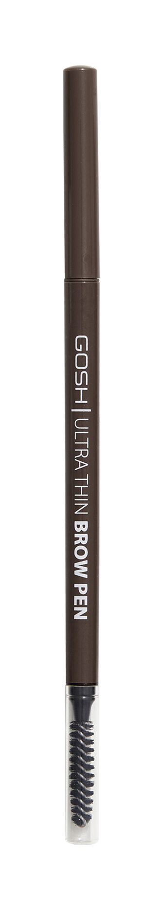 Карандаш для бровей Gosh Ultra Thin Brow Pen темно-коричневый презервативы ganzo ultra thin 3 шт