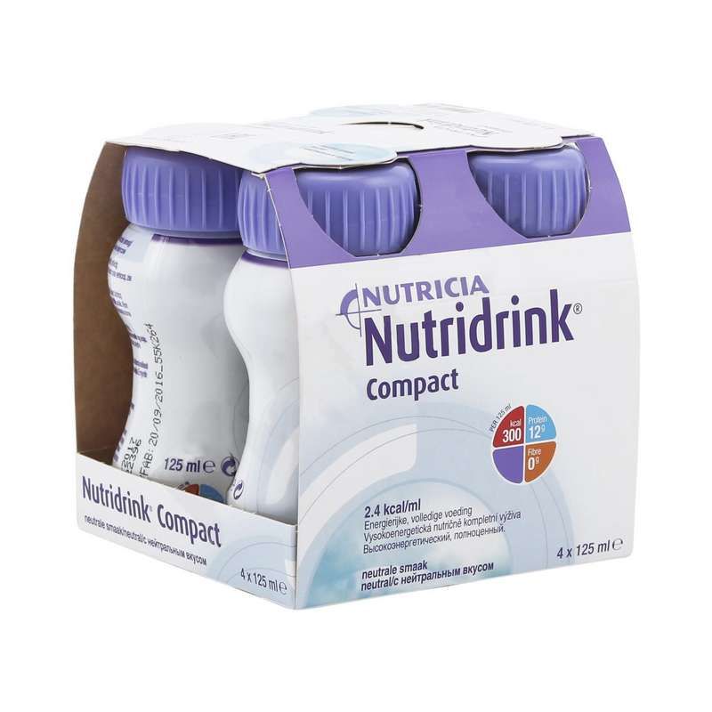 Протеин Нутридринк Компакт бутылочки 125 мл 4 шт., Nutricia  - купить со скидкой