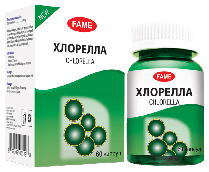 

Фэйм Хлорелла капсулы 60 шт., Фэйм Хлорелла