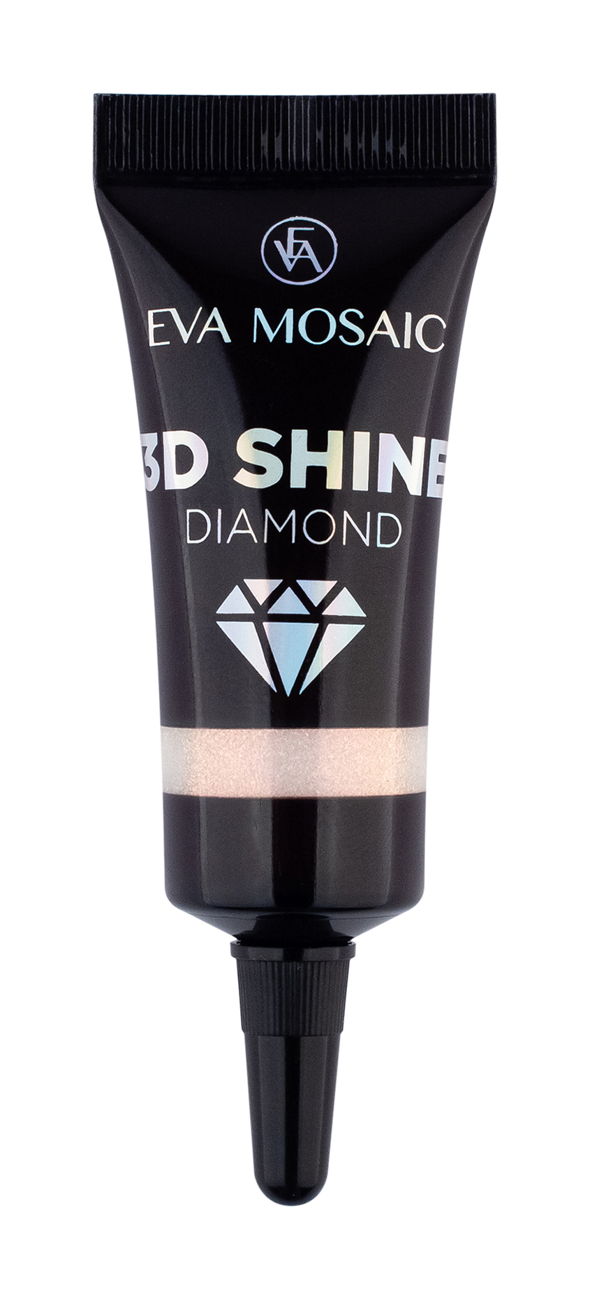 Блёстки для макияжа век и лица Eva Mosaic 3D Shine Diamond Glitter Розовое золото astra пудра для лица pure beauty mosaic face powder компактная