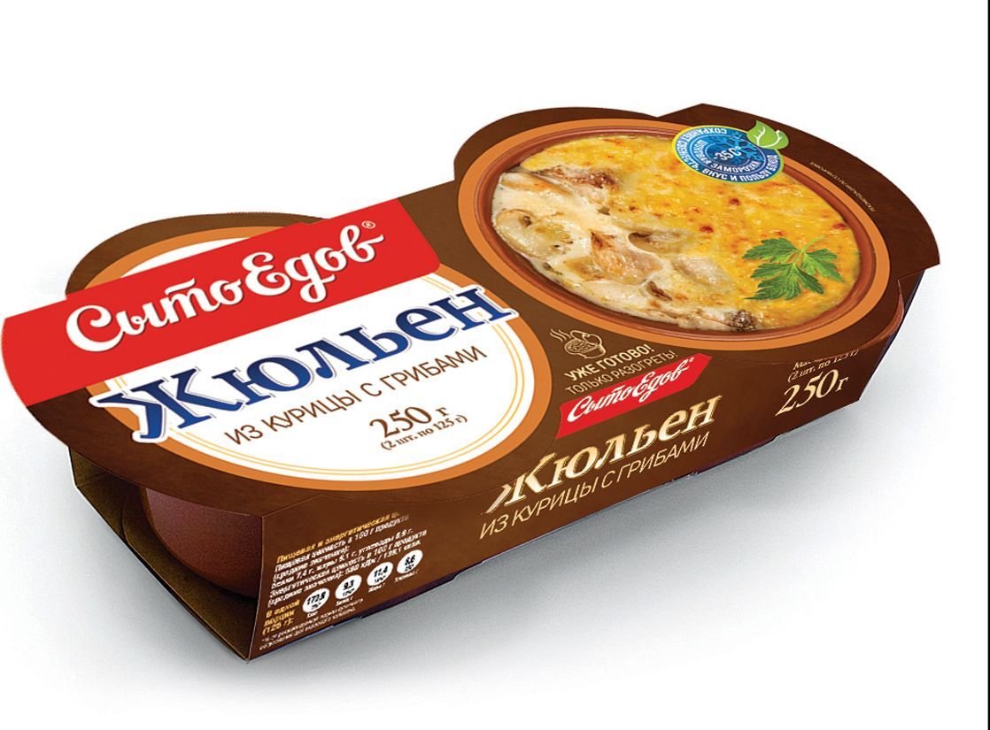 

Пирог Жюльен с курицей и грибами 250 г