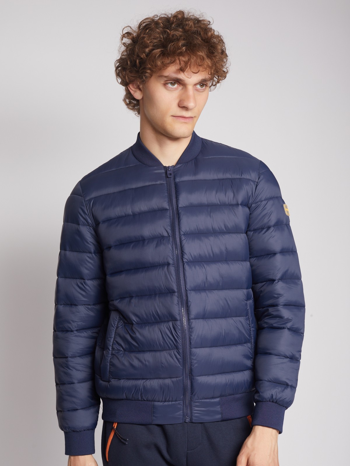 

Бомбер мужской Zolla 012335102054 синий 2XL, 012335102054