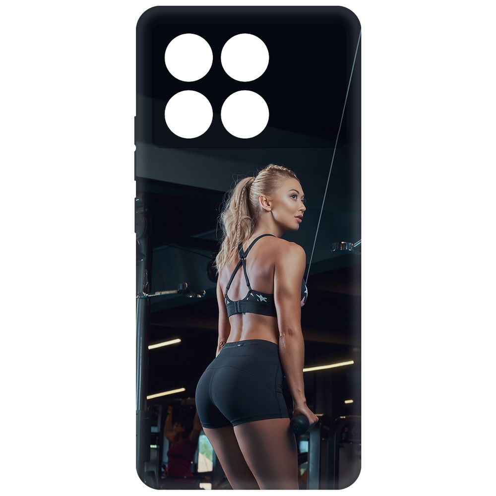 

Чехол-накладка Krutoff Soft Case Шорты женские для Poco X6 Pro черный