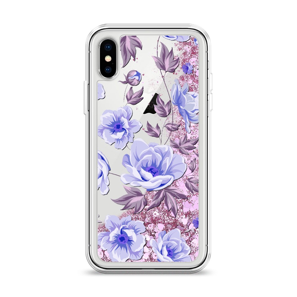 

Жидкий чехол с блестками "Цветочная фантазия 1" на Apple iPhone X (10), 11094-1