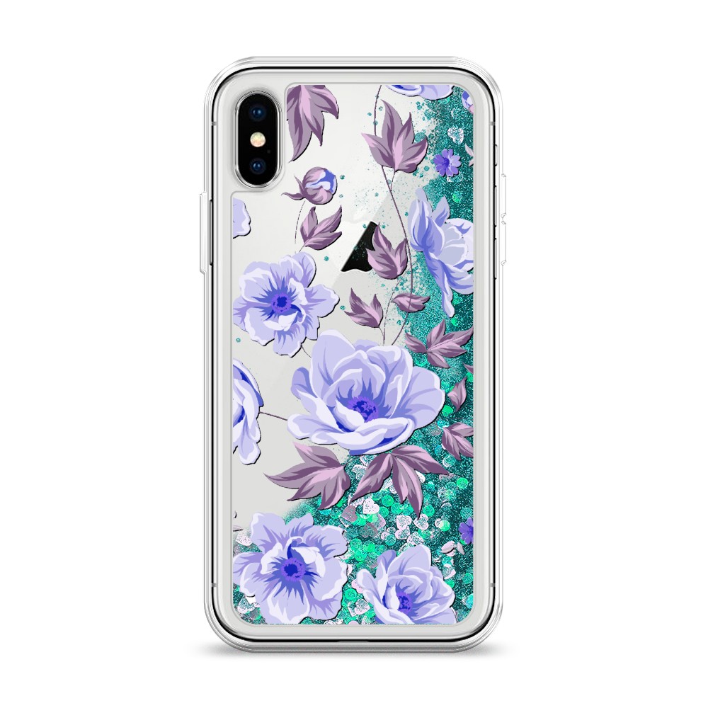 

Жидкий чехол с блестками "Цветочная фантазия 1" на Apple iPhone X (10), 11095-1