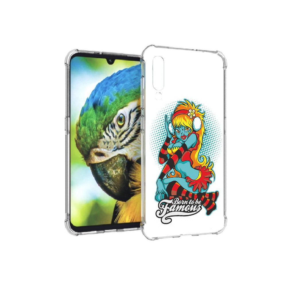 

Чехол MyPads Tocco для Xiaomi Mi 9 нарисованная девушка в наушниках (PT126035.255.498), Прозрачный, Tocco