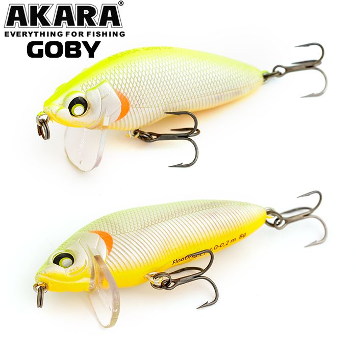 

Воблер Akara Goby 65F 8 гр 2/7 oz 2,6 in A125, Разноцветный, Goby