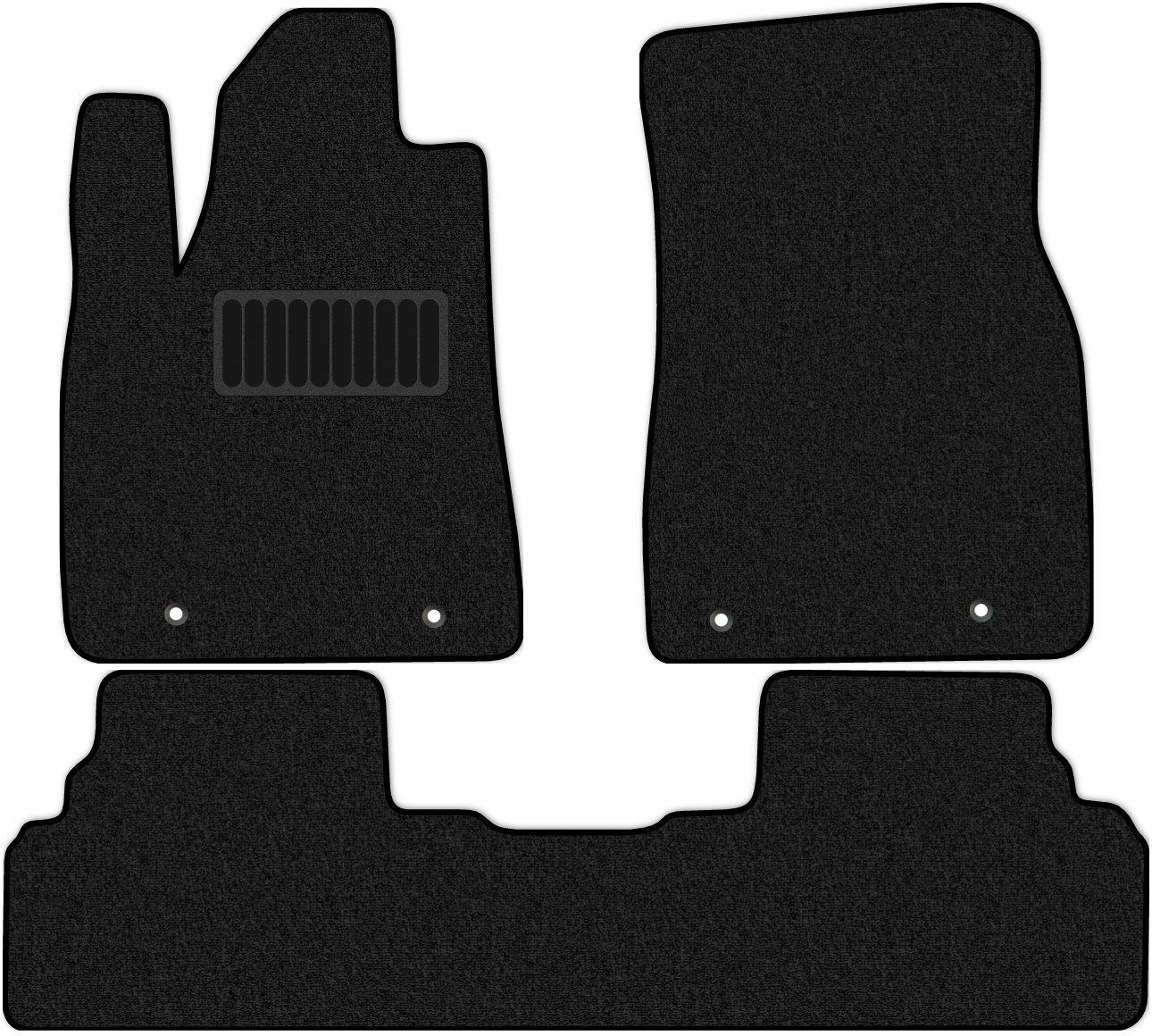 

Коврики в салон Комфорт для Lexus RX450h 3 (AL10) 2009 - 2012, 3 шт. черный, текстиль, 3230-W3YL-D