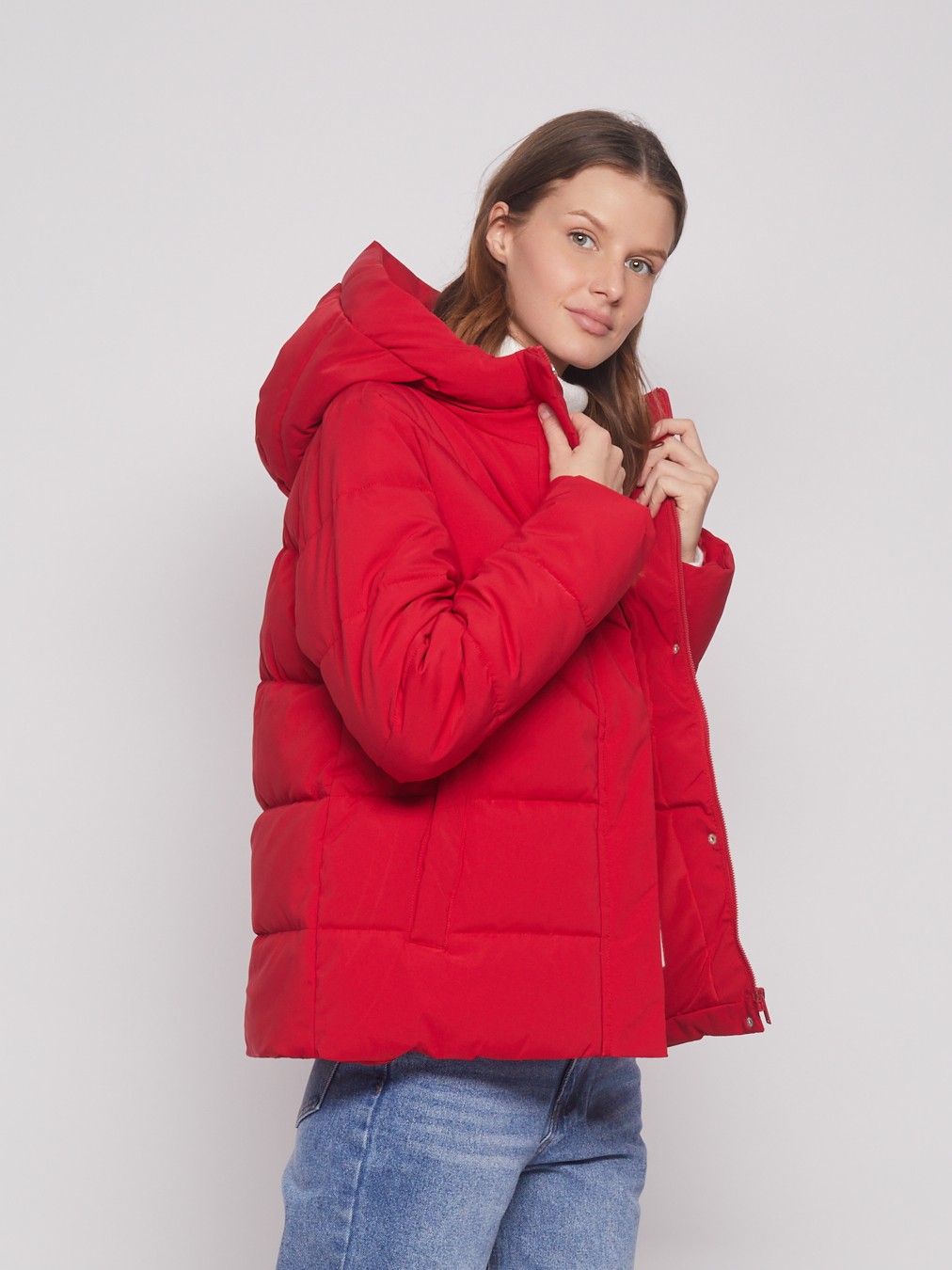 

Куртка женская Zolla 022335102134 красная XS, 022335102134