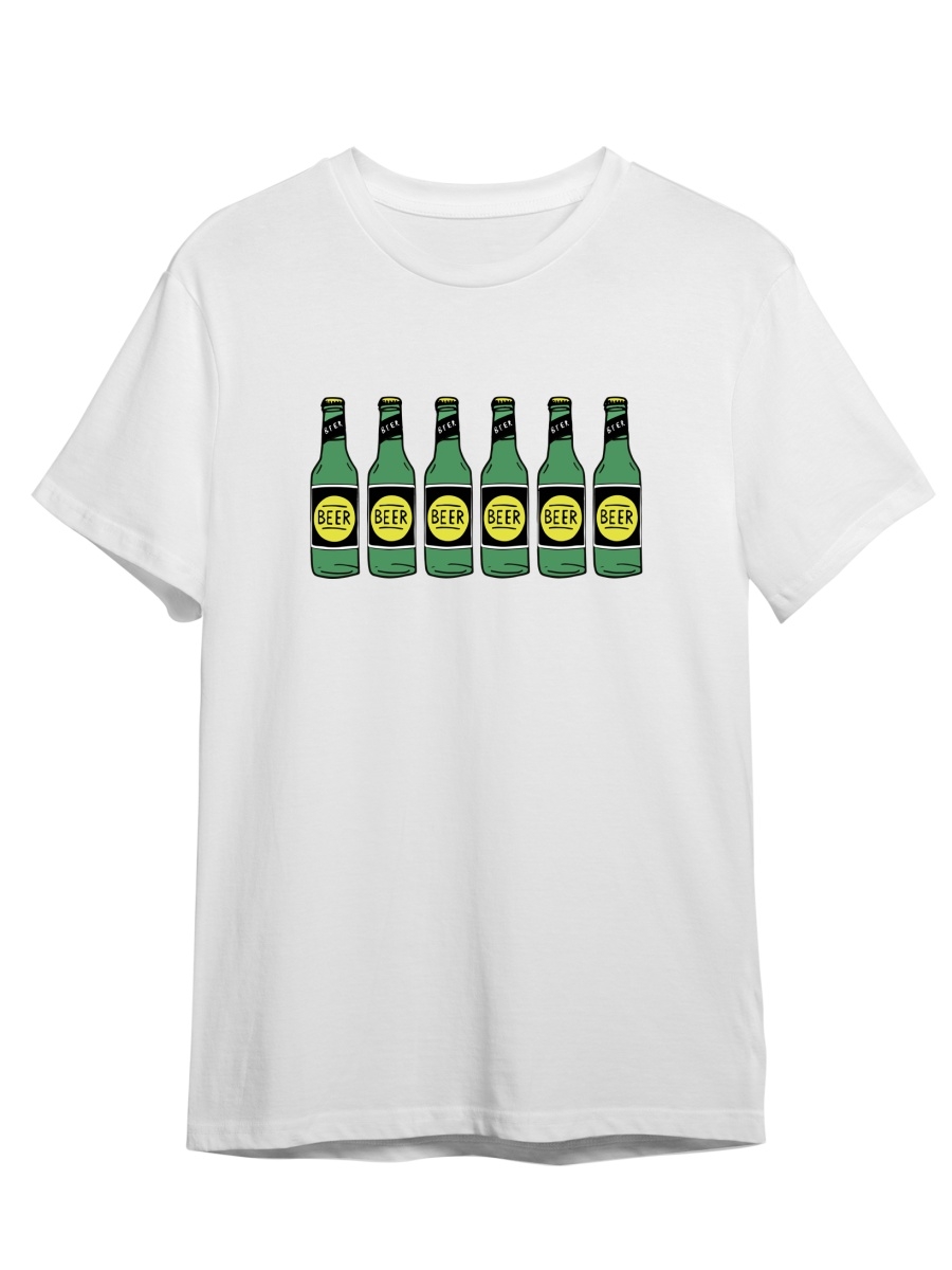 

Футболка унисекс СувенирShop Beer/Пиво 4 белая 2XL (52-54), Белый, "Beer/Пиво" 4
