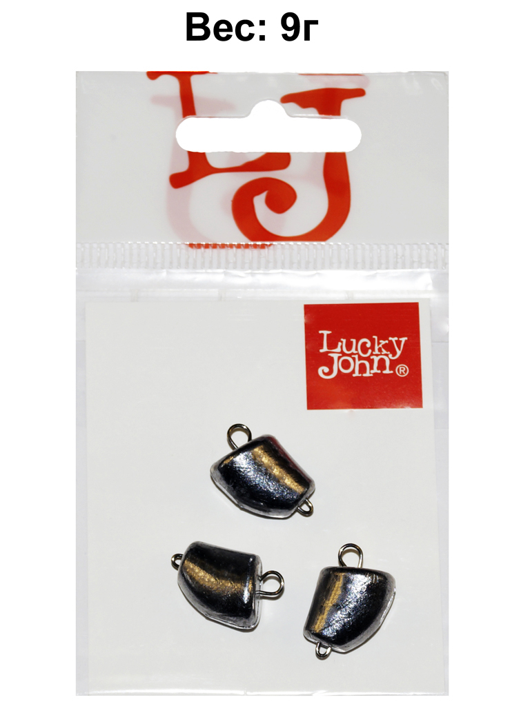 

Рыболовные грузила Lucky John Clove Small 9г, 3шт, Серебристый, Clove Small