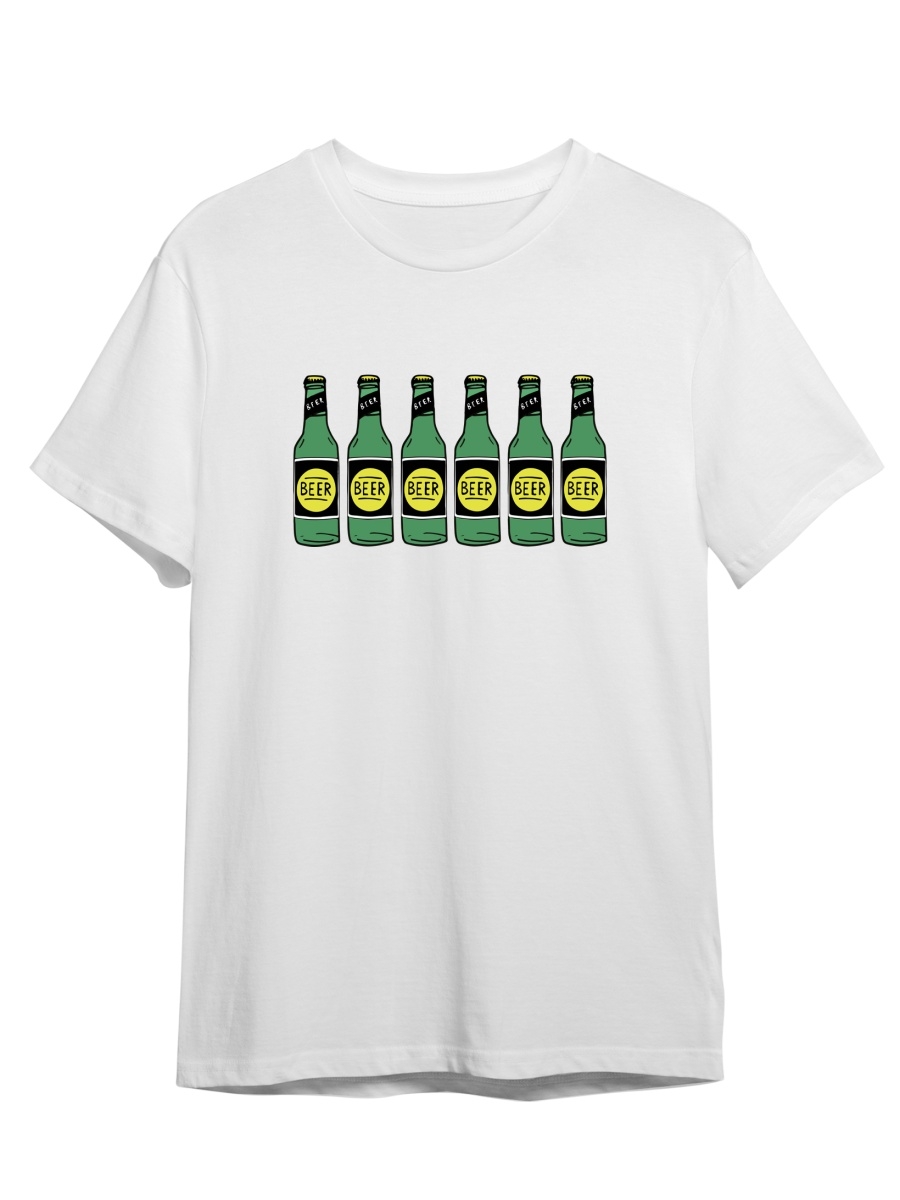 

Футболка унисекс СувенирShop Beer/Пиво 4 белая L (48-50), Белый, "Beer/Пиво" 4