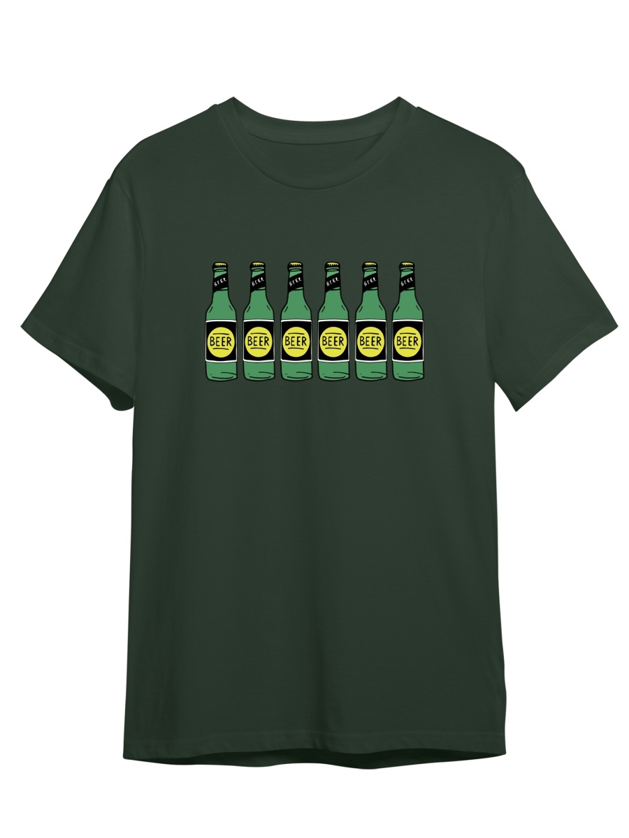 

Футболка унисекс СувенирShop Beer/Пиво 4 зеленая 2XL (52-54), "Beer/Пиво" 4