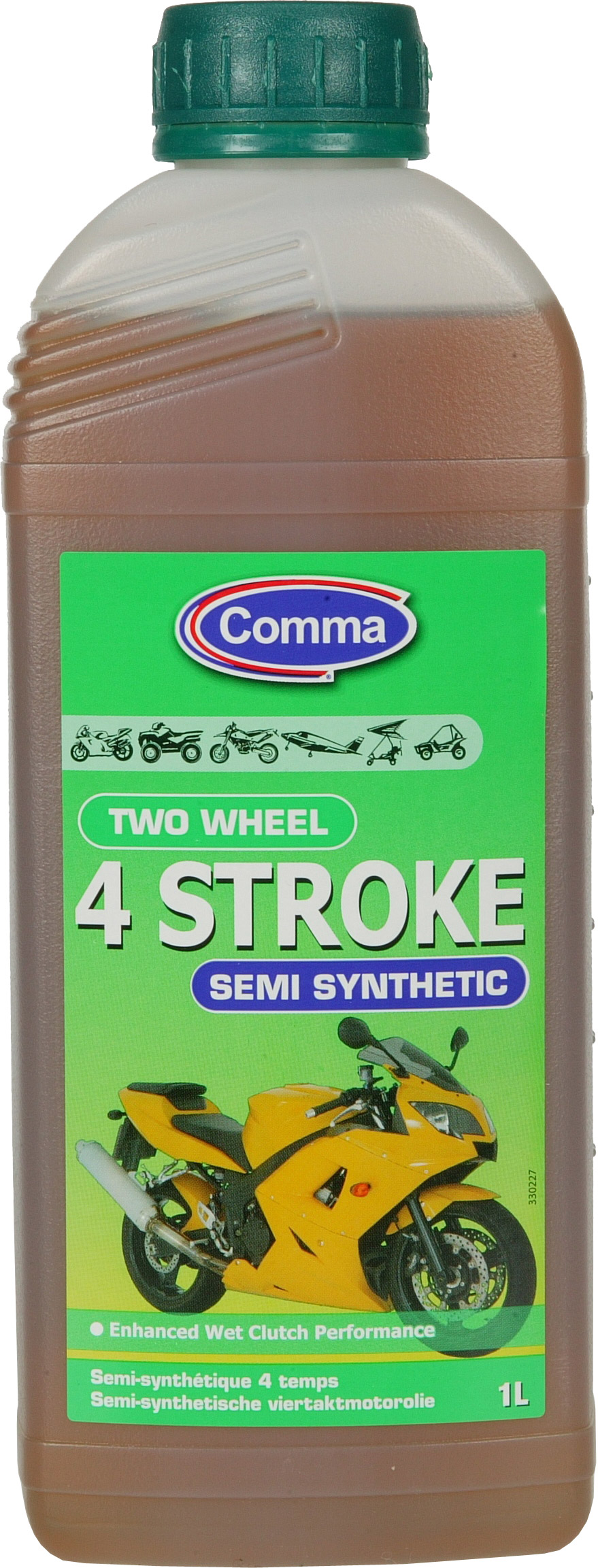 COMMA 10W40 4 Stroke Semy Syntetic 1L_Моторное масло полусинт. 4-х такт. API SG, JASO MA2