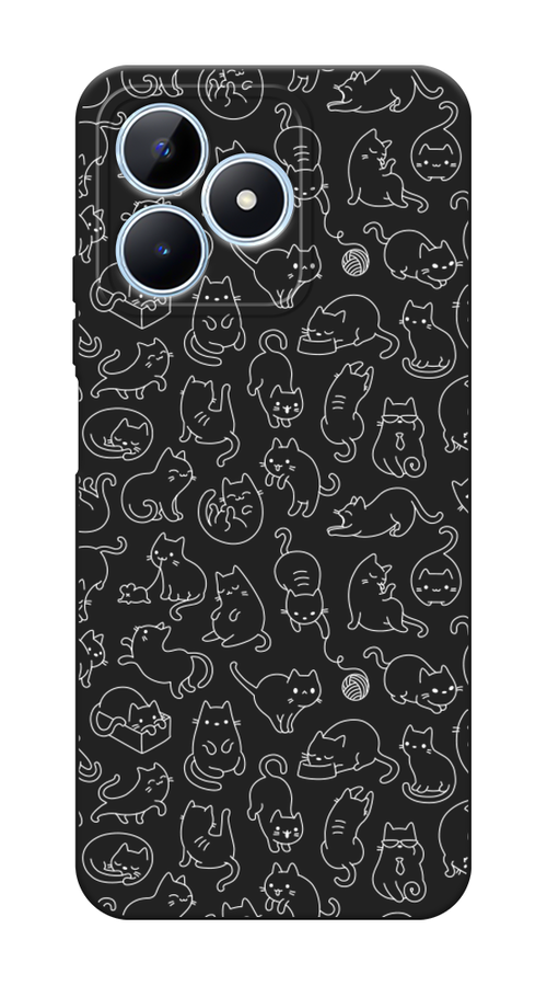 

Чехол Awog 2516552-1 для Realme C60 "Шкодливые котики", Прозрачный;бежевый, 2516552-1